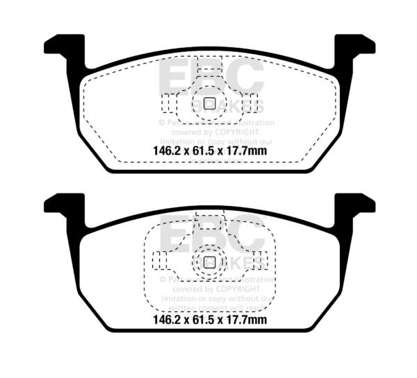 DPX2374 - EBC Ultimax Brake Pads; Front - Image 3