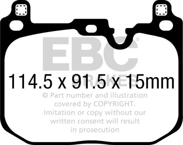 DP22393 - EBC Greenstuff 2000 Brake Pads; Front - Image 3