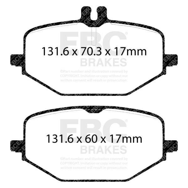 DPX2427- EBC Ultimax Brake Pads; Rear - Image 3