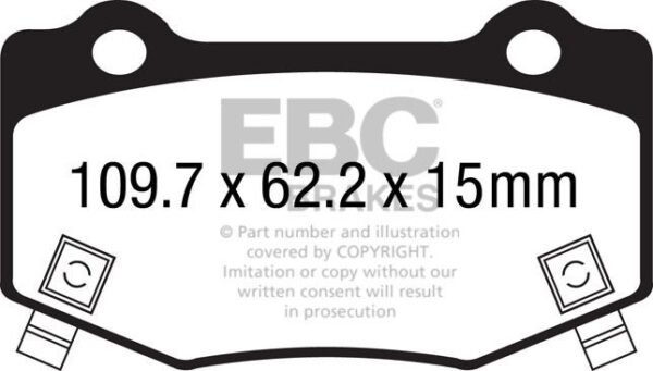 DP83023RP1 - EBC RP-1 Brake Pads; Rear - Image 5