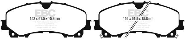 DP63036 - EBC Greenstuff 6000 Brake Pads; Front - Image 3