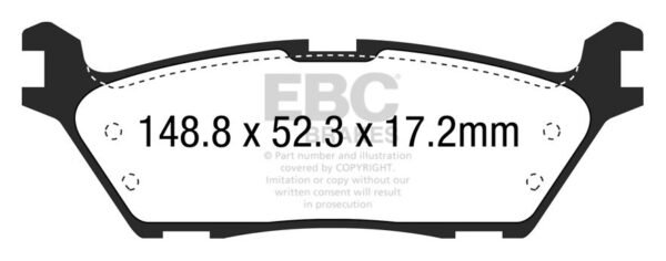 DP63037 - EBC Greenstuff 6000 Brake Pads; Rear - Image 3