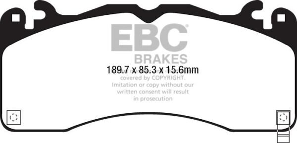 DP33040C - EBC Redstuff Brake Pads; Front - Image 3
