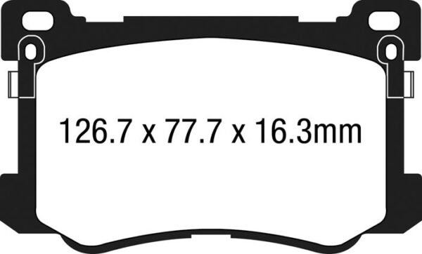DP33048C - EBC Redstuff Brake Pads; Front - Image 3
