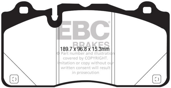 DP43050R - EBC Yellowstuff Brake Pads; Front - Image 3