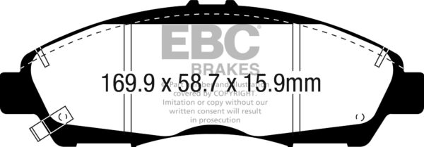 DPX3063 - EBC Ultimax Brake Pads; Front - Image 3
