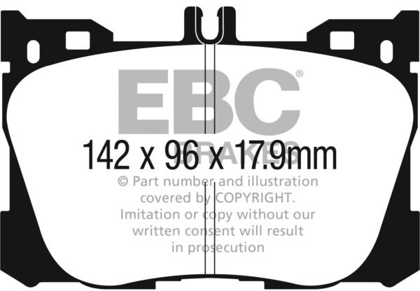 DPX3070 - EBC Ultimax Brake Pads; Front - Image 3