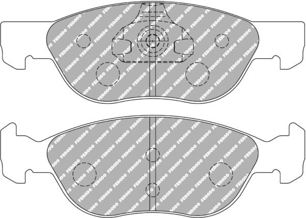 FER-FCP1056H - Ferodo DS2500 Brake Pads; Front - Image 3