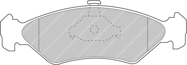 FER-FCP1082H - Ferodo DS2500 Brake Pads; Front - Image 3