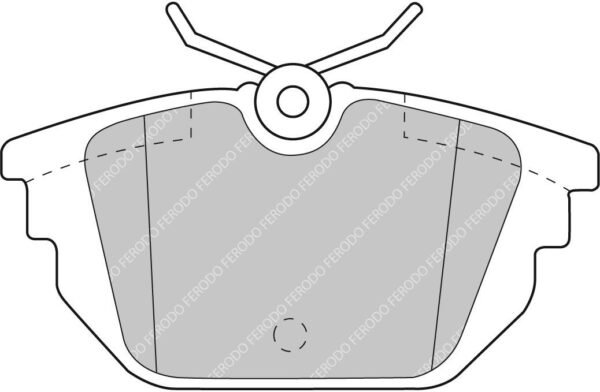 FER-FCP1113H - Ferodo DS2500 Brake Pads; Rear - Image 3