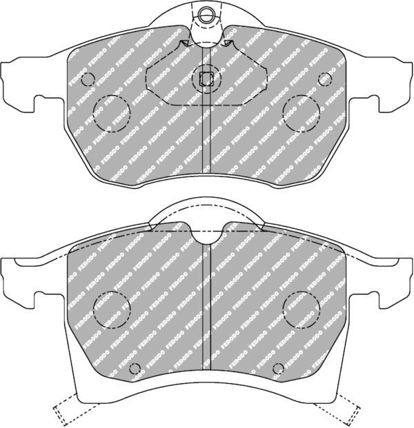 FER-FCP1295H - Ferodo DS2500 Brake Pads; Front - Image 3