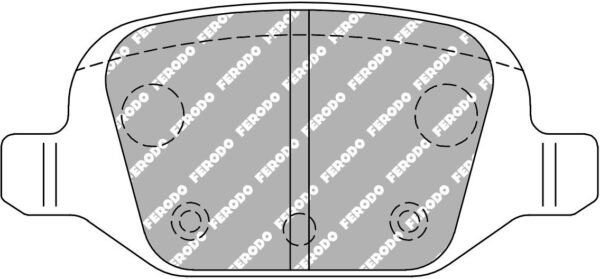FER-FCP1324H - Ferodo DS2500 Brake Pads; Rear - Image 3