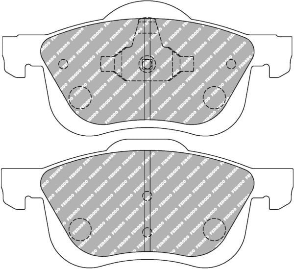 FER-FCP1382H - Ferodo DS2500 Brake Pads; Front - Image 3