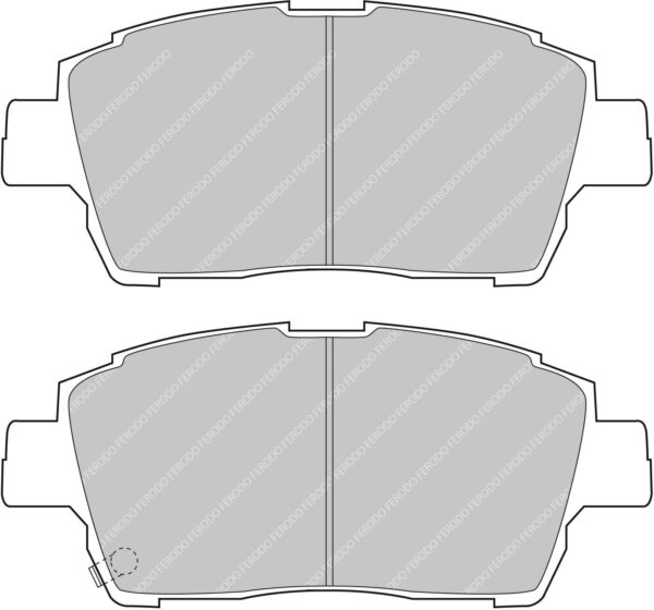 FER-FCP1392H - Ferodo DS2500 Brake Pads; Front - Image 3