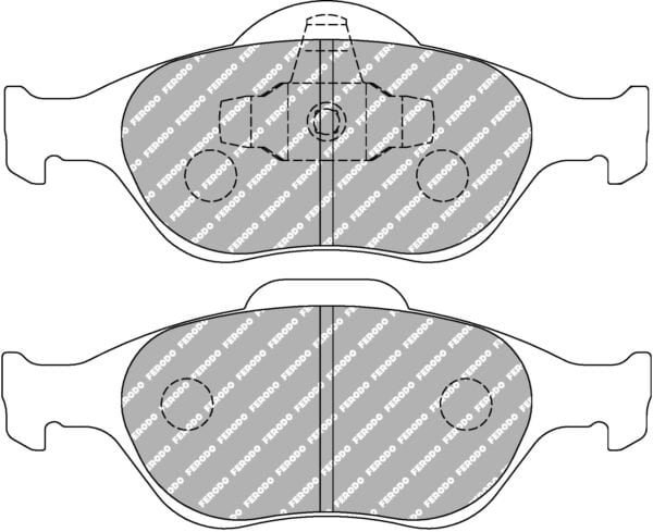 FER-FCP1394H - Ferodo DS2500 Brake Pads; Front - Image 3