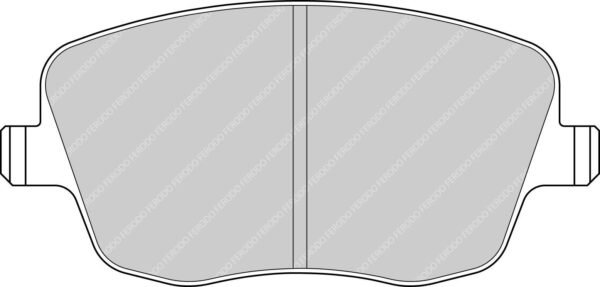 FER-FCP1419H - Ferodo DS2500 Brake Pads; Front - Image 3
