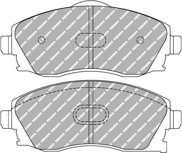 FER-FCP1424H - Ferodo DS2500 Brake Pads; Front - Image 3