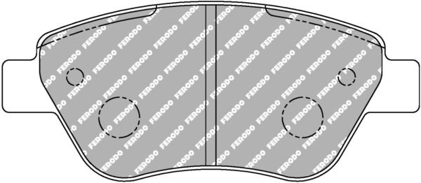 FER-FCP1466H - Ferodo DS2500 Brake Pads; Front - Image 3