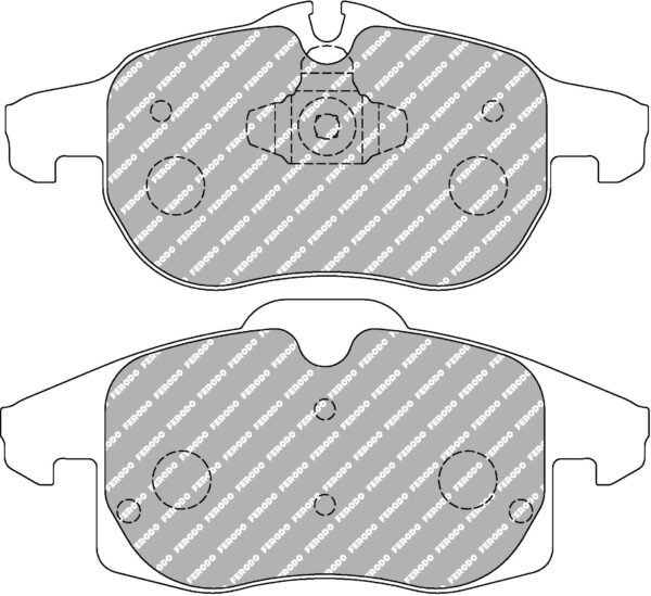 FER-FCP1520H - Ferodo DS2500 Brake Pads; Front - Image 3