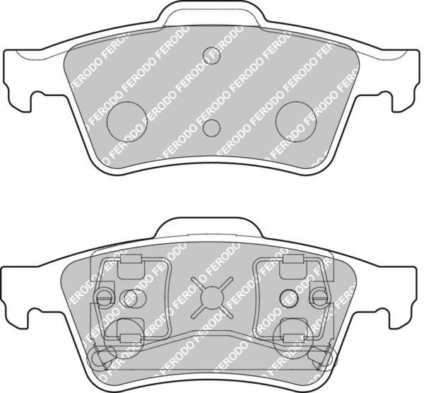FER-FCP1540H - Ferodo DS2500 Brake Pads; Rear - Image 3