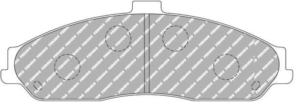 FER-FCP1553H - Ferodo DS2500 Brake Pads; Front - Image 3