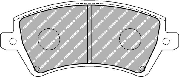 FER-FCP1573H - Ferodo DS2500 Brake Pads; Front - Image 3