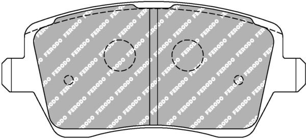 FER-FCP1617Z - Ferodo DS UNO Brake Pads; Front - Image 3