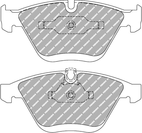FER-FCP1628H - Ferodo DS2500 Brake Pads; Front - Image 3