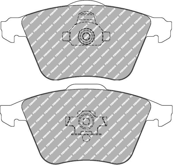 FER-FCP1629H - Ferodo DS2500 Brake Pads; Front - Image 3