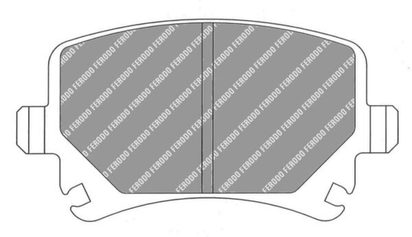 FER-FCP1636H - Ferodo DS2500 Brake Pads; Rear - Image 3