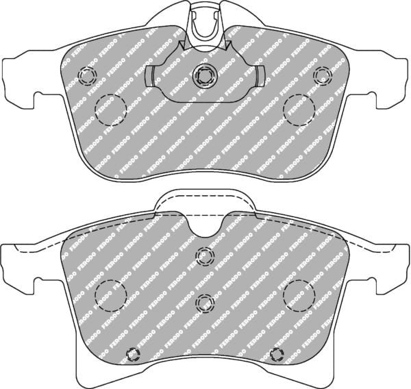 FER-FCP1640H - Ferodo DS2500 Brake Pads; Front - Image 3