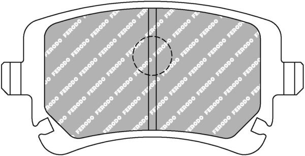 FER-FCP1655H - Ferodo DS2500 Brake Pads; Rear - Image 3