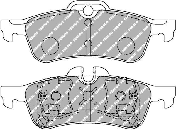 FER-FCP1676H - Ferodo DS2500 Brake Pads; Rear - Image 3