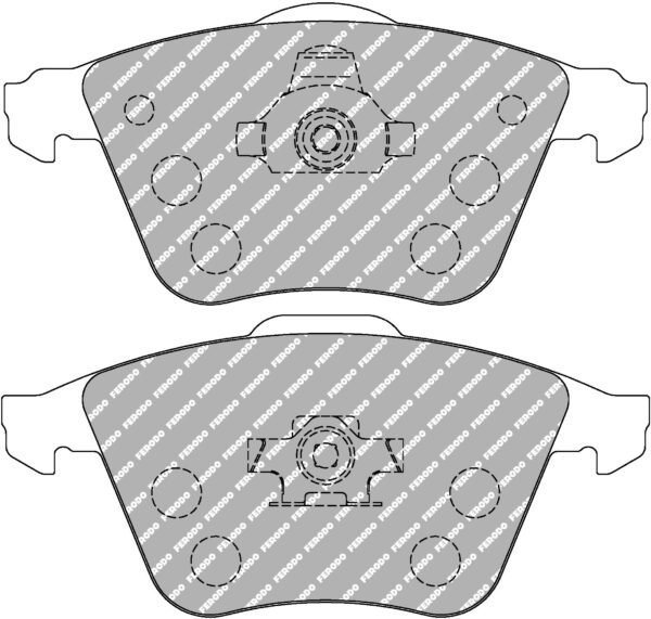 FER-FCP1706H - Ferodo DS2500 Brake Pads; Front - Image 3