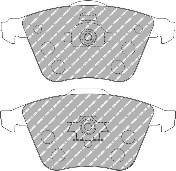 FER-FCP1765H - Ferodo DS2500 Brake Pads; Front - Image 3
