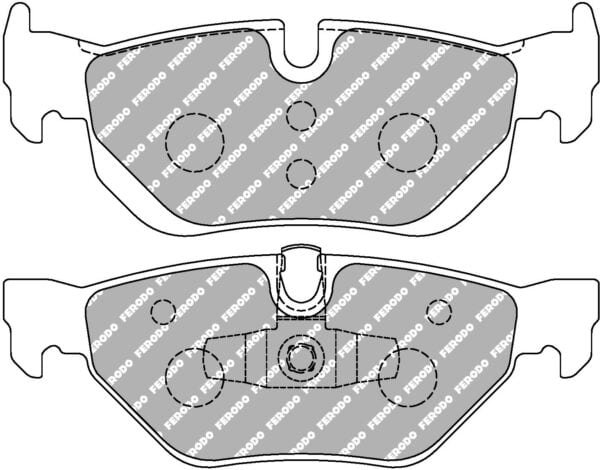 FER-FCP1807H - Ferodo DS2500 Brake Pads; Rear - Image 3
