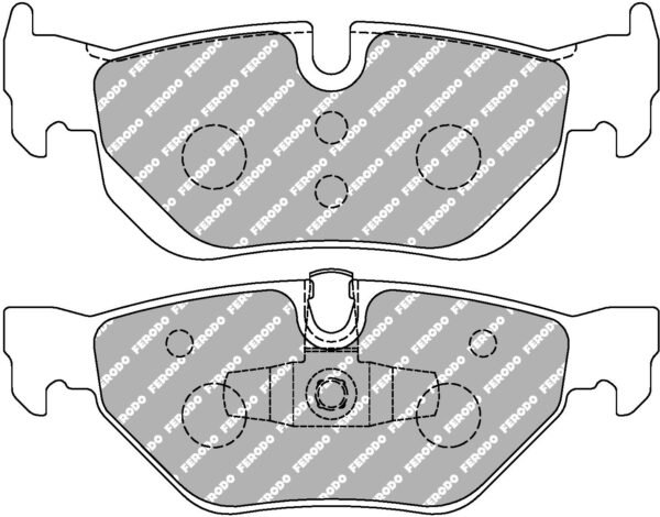 FER-FCP1807Z - Ferodo DS UNO Brake Pads; Rear - Image 3