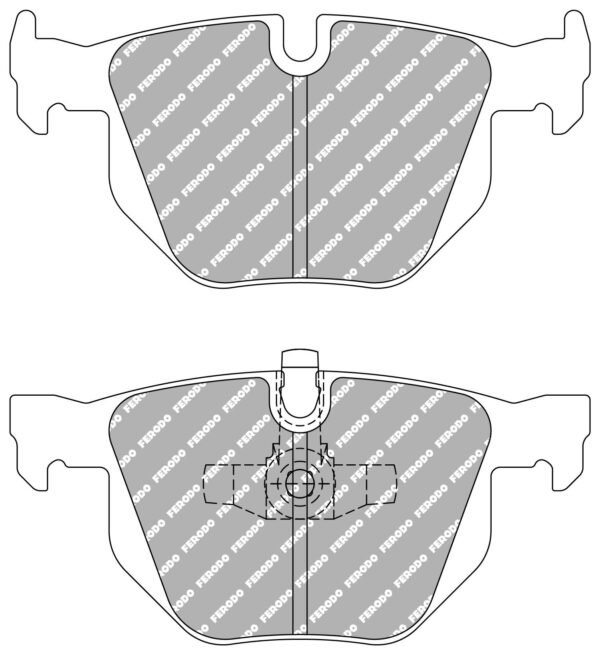 FER-FCP1808H - Ferodo DS2500 Brake Pads; Rear - Image 3
