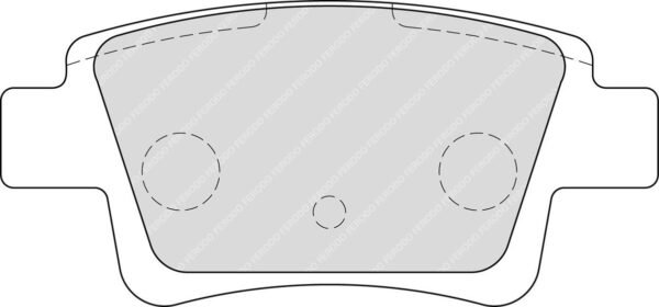 FER-FCP1858H - Ferodo DS2500 Brake Pads; Rear - Image 3