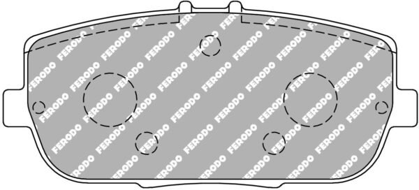 FER-FCP1894H - Ferodo DS2500 Brake Pads; Rear - Image 3