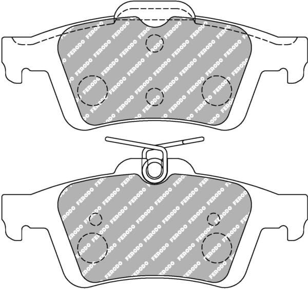 FER-FCP1931H - Ferodo DS2500 Brake Pads; Rear - Image 3