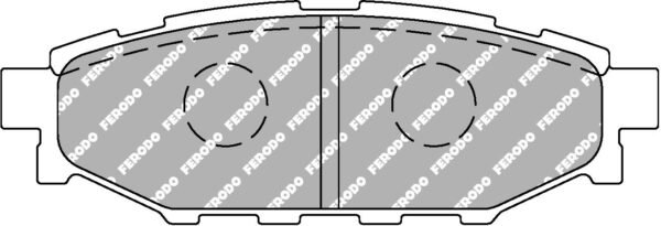 FER-FCP1947H - Ferodo DS2500 Brake Pads; Rear - Image 3