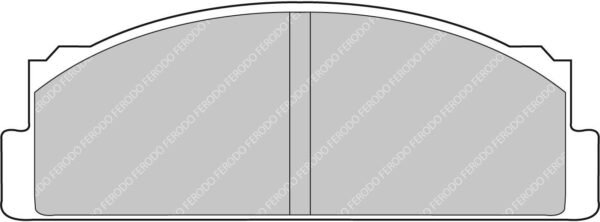 FER-FCP29H - Ferodo DS2500 Brake Pads; Front - Image 3