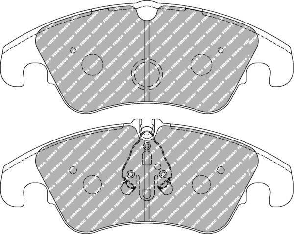 FER-FCP4044H - Ferodo DS2500 Brake Pads; Front - Image 3