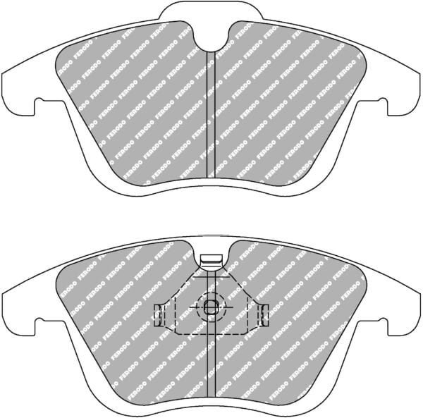 FER-FCP4045H - Ferodo DS2500 Brake Pads; Front - Image 3