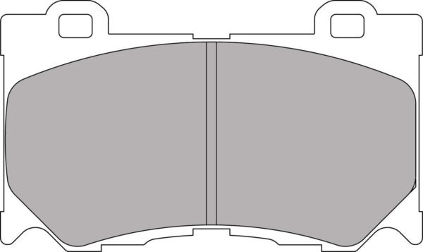 FER-FCP4172H - Ferodo DS2500 Brake Pads; Front - Image 3