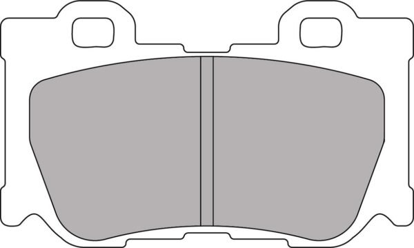 FER-FCP4173H - Ferodo DS2500 Brake Pads; Rear - Image 3