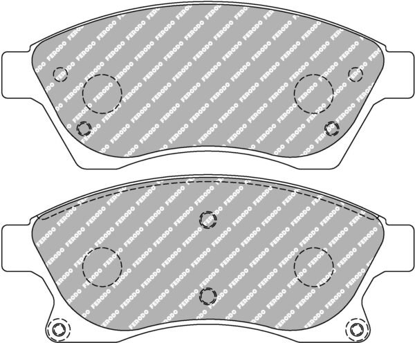 FER-FCP4262H - Ferodo DS2500 Brake Pads; Front - Image 3