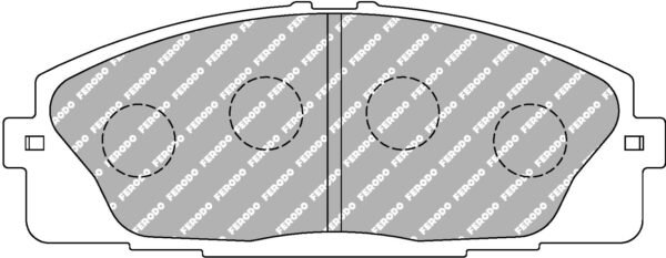 FER-FCP4327H - Ferodo DS2500 Brake Pads; Front - Image 3