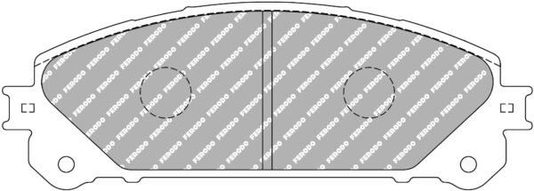 FER-FCP4354H - Ferodo DS2500 Brake Pads; Front - Image 3